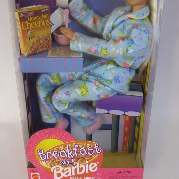 VINTAGE 1999 Breakfast With BARBIE 22965 Soft Bodied Doll New In Box Caucasian - Picture 5 of 10